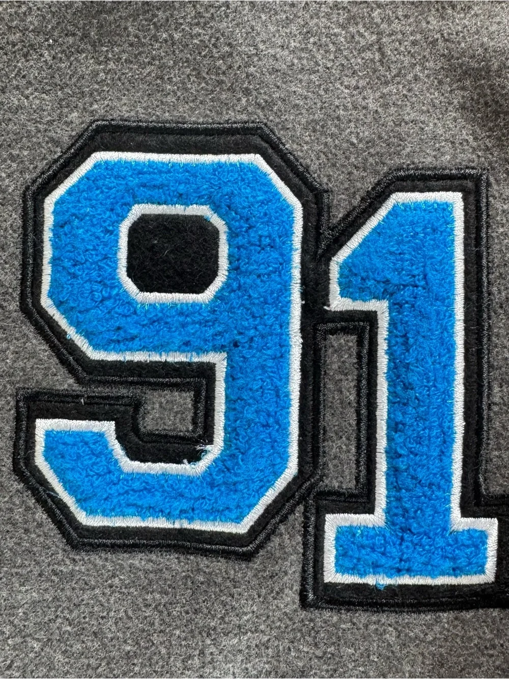 No Boundaries “91” Varsity Jacket // Size L (14-16)